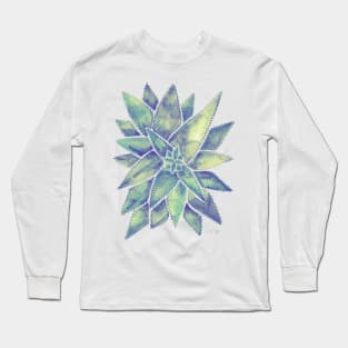 Marbled Aloe Vera Long Sleeve T-Shirt